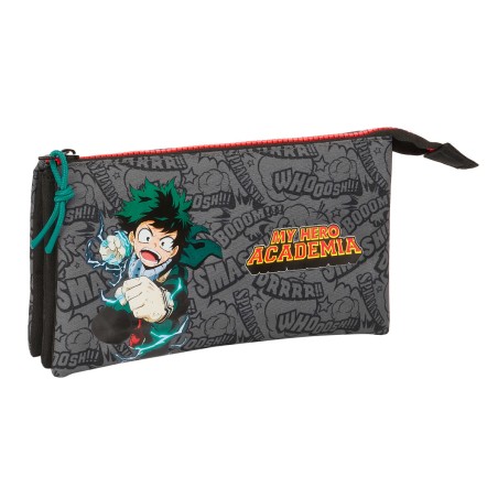 Astuccio Scuola My Hero Academia Nero 22 x 12 x 3 cm