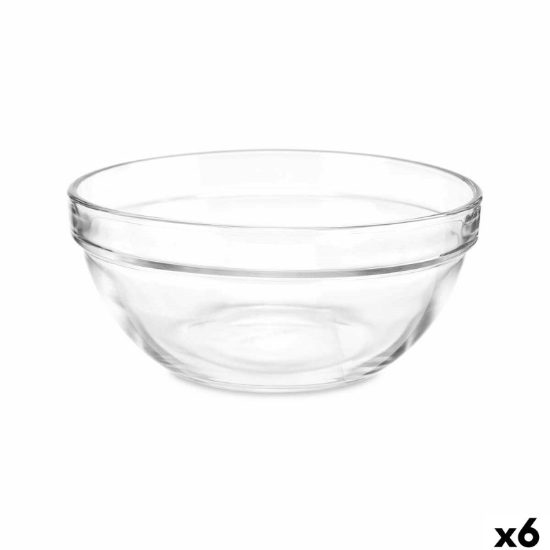 Ciotola per Mescolare Vivalto 76760 Trasparente Vetro 14 x 6,5 x 14 cm 6 Unità Ciotola per Mescolare Vivalto 76760 Trasparente Vetro 14 x 6,5 x 14 cm 6 Unità
