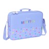 Zaino Scuola Benetton Lila Lilla 38 x 28 x 6 cm