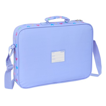 Zaino Scuola Benetton Lila Lilla 38 x 28 x 6 cm