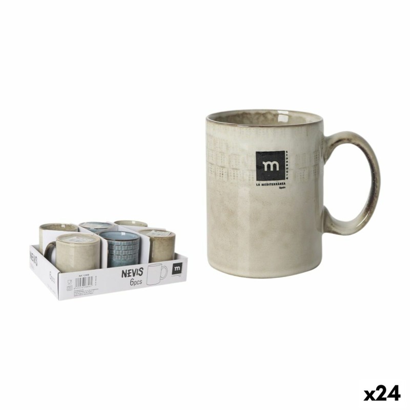 Tazza Mug Inde Nevis Rettangolare 300 ml (24 Unità) Tazza Mug Inde Nevis Rettangolare 300 ml (24 Unità)