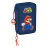 Necessaire Super Mario Trick Rosso Blu scuro 12.5 x 19.5 x 4 cm 29 Pezzi