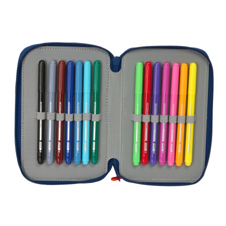 Necessaire Super Mario Trick Rosso Blu scuro 12.5 x 19.5 x 4 cm 29 Pezzi