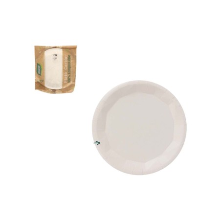 Set di piatti Algon Bianco 10 Pezzi (24 Unità)