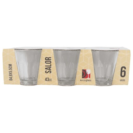 Set di Bicchierini da Chicchetto Inde Salor 43 ml 6 Pezzi (12 Unità)