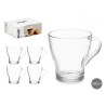 Tazza di caffè e tè Vivalto 1 Trasparente Vetro 280 ml (6 Unità)