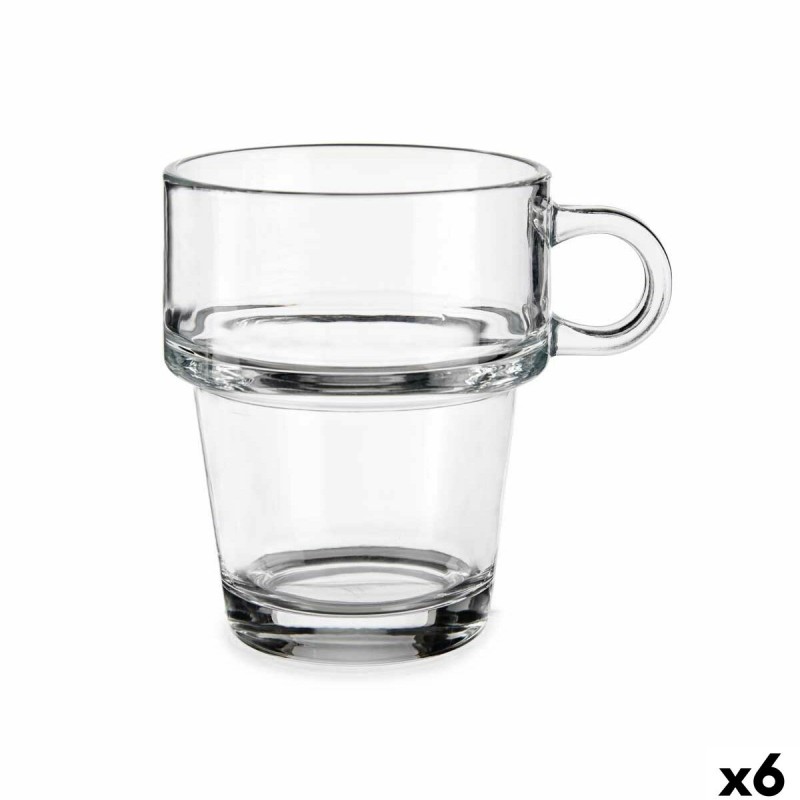 Tazza di caffè e tè Vivalto Z908-9/BHA6 Trasparente Vetro 270 ml (6 Unità) Tazza di caffè e tè Vivalto Z908-9/BHA6 Trasparente Vetro 270 ml (6 Unità)