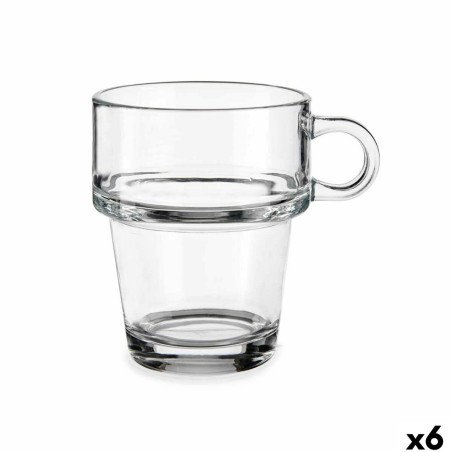 Tazza di caffè e tè Vivalto Z908-9/BHA6 Trasparente Vetro 270 ml (6 Unità)
