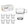 Tazza di caffè e tè Vivalto Z908-9/BHA6 Trasparente Vetro 270 ml (6 Unità)
