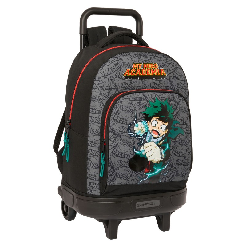 Trolley per la Scuola My Hero Academia Nero 33 x 45 x 22 cm Trolley per la Scuola My Hero Academia Nero 33 x 45 x 22 cm