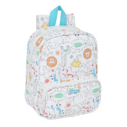 Zaino Scuola Safta Zoo Beige 22 x 27 x 10 cm