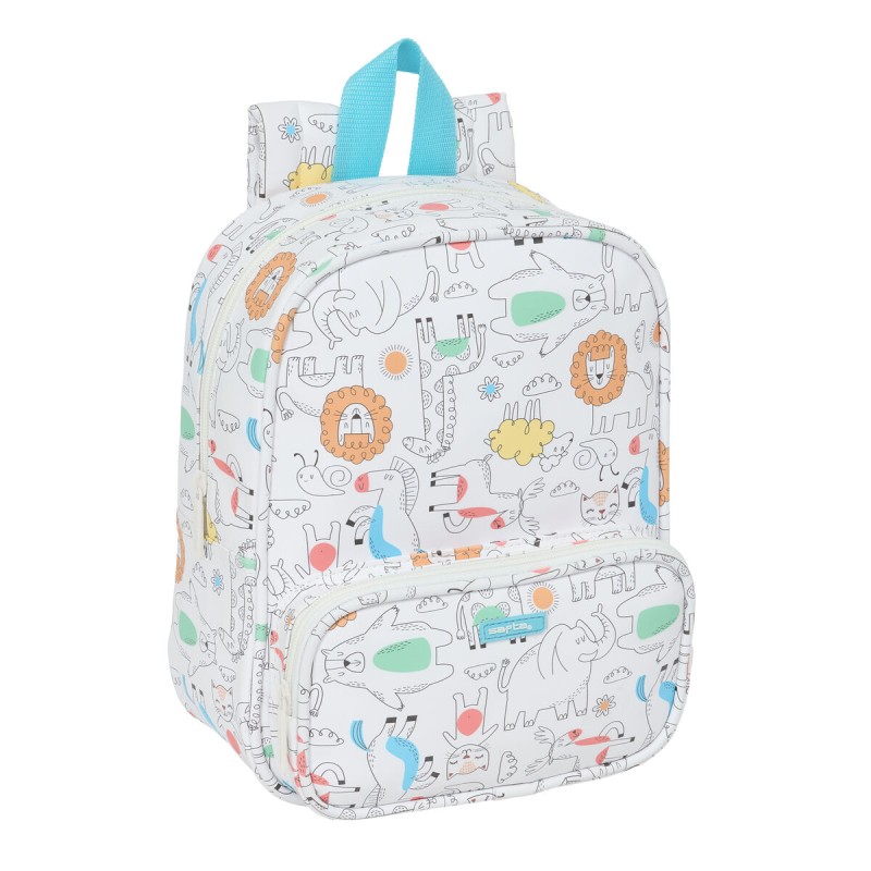 Zaino Scuola Safta Zoo Beige 22 x 27 x 10 cm Zaino Scuola Safta Zoo Beige 22 x 27 x 10 cm