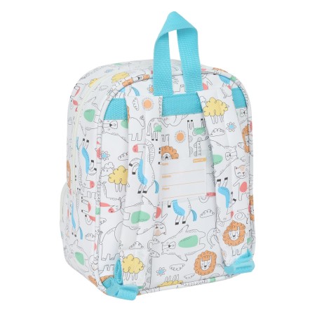 Zaino Scuola Safta Zoo Beige 22 x 27 x 10 cm