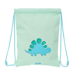 Zainetto con Cordini Safta Dino Verde 26 x 34 x 1 cm