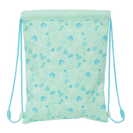 Zainetto con Cordini Safta Dino Verde 26 x 34 x 1 cm