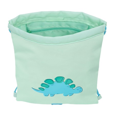 Zainetto con Cordini Safta Dino Verde 26 x 34 x 1 cm