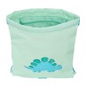 Zainetto con Cordini Safta Dino Verde 26 x 34 x 1 cm
