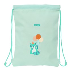 Zainetto con Cordini Safta Fiesta Verde 26 x 34 x 1 cm
