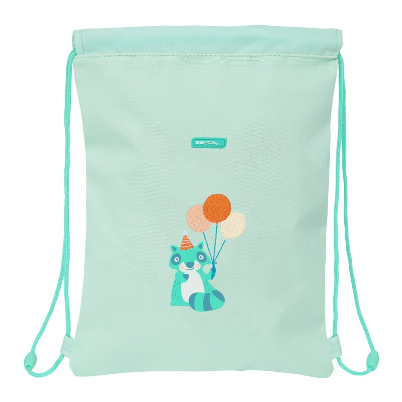 Zainetto con Cordini Safta Fiesta Verde 26 x 34 x 1 cm Zainetto con Cordini Safta Fiesta Verde 26 x 34 x 1 cm