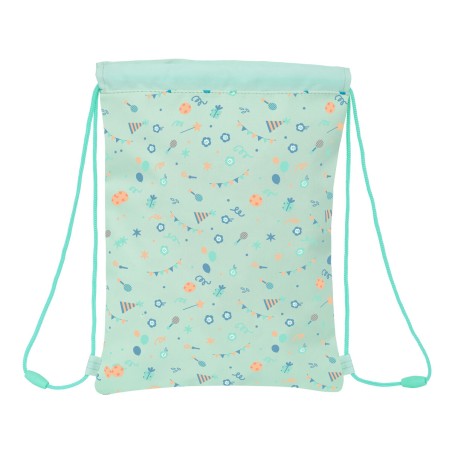 Zainetto con Cordini Safta Fiesta Verde 26 x 34 x 1 cm