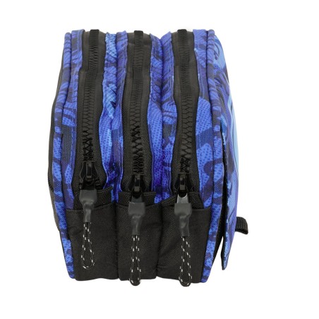 Portaoggetti Triplo El Niño Roller Azzurro Nero 21,5 x 10 x 8 cm