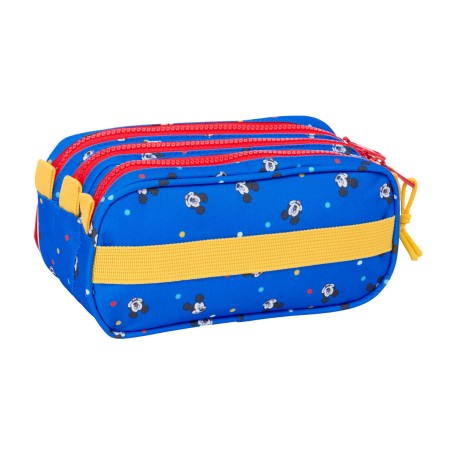 Portaoggetti Triplo Mickey Mouse Clubhouse Good day Azzurro 21,5 x 10 x 8 cm