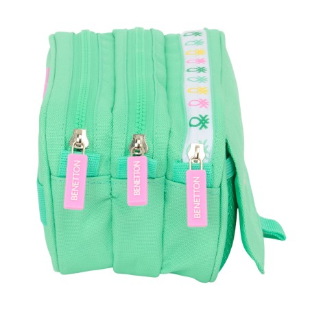 Portaoggetti Triplo Benetton Mint Verde 21,5 x 10 x 8 cm
