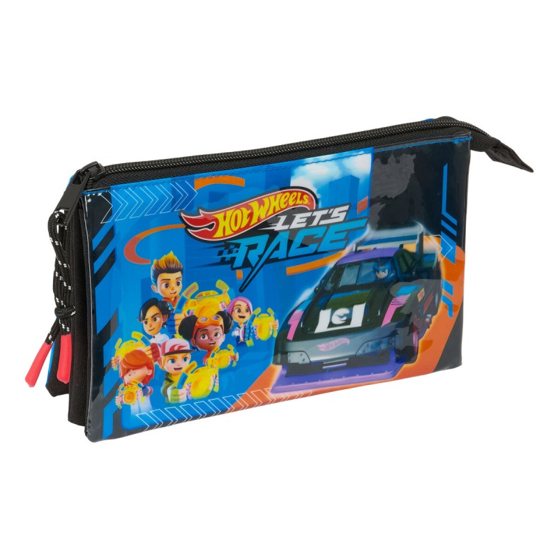 Portaoggetti Triplo Hot Wheels Let's race Azzurro Nero 22 x 12 x 3 cm Portaoggetti Triplo Hot Wheels Let's race Azzurro Nero 22 x 12 x 3 cm