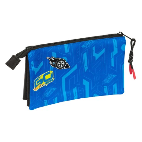 Portaoggetti Triplo Hot Wheels Let's race Azzurro Nero 22 x 12 x 3 cm