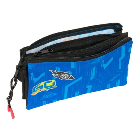 Portaoggetti Triplo Hot Wheels Let's race Azzurro Nero 22 x 12 x 3 cm
