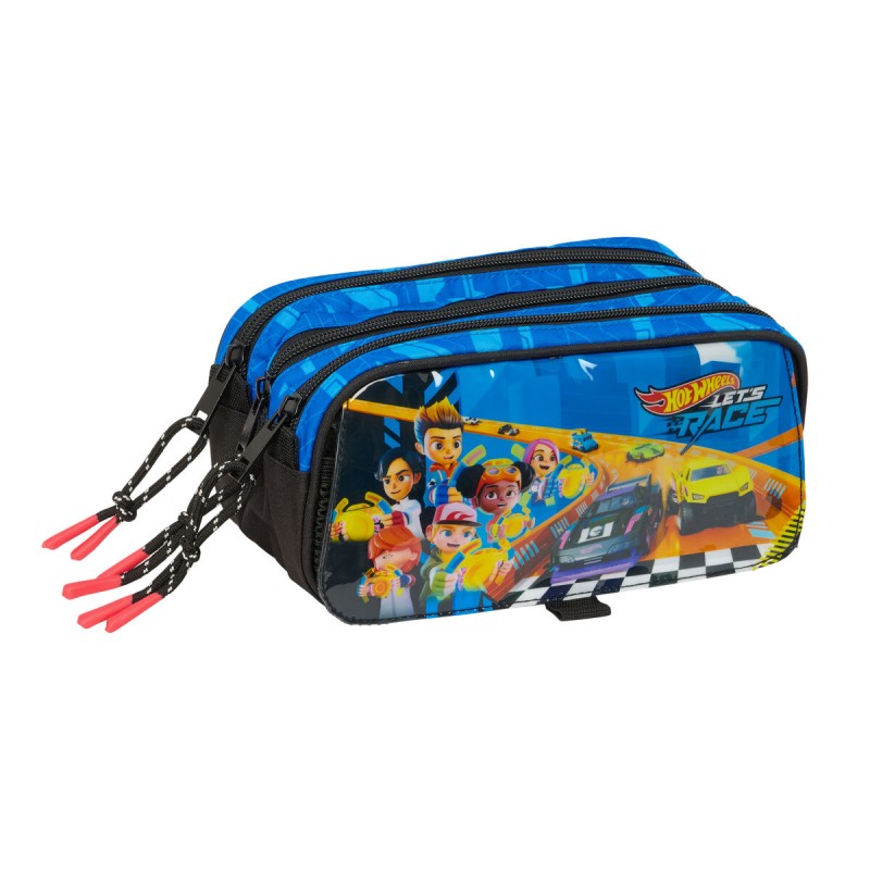Portaoggetti Triplo Hot Wheels Let's race Azzurro Nero 21,5 x 10 x 8 cm Portaoggetti Triplo Hot Wheels Let's race Azzurro Nero 21,5 x 10 x 8 cm