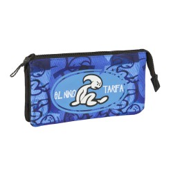 Portaoggetti Triplo El Niño Roller Azzurro Nero 22 x 12 x 3 cm