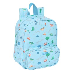 Zaino per Bambini Safta Coches Azzurro 22 x 27 x 10 cm