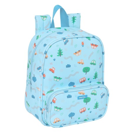 Zaino per Bambini Safta Coches Azzurro 22 x 27 x 10 cm