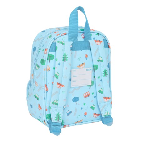 Zaino per Bambini Safta Coches Azzurro 22 x 27 x 10 cm