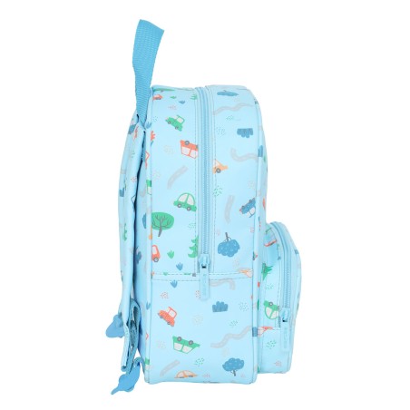 Zaino per Bambini Safta Coches Azzurro 22 x 27 x 10 cm