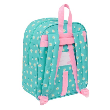Zaino per Bambini Peppa Pig Pretty flowers Giallo Menta 22 x 27 x 10 cm