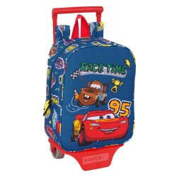 Trolley per la Scuola Cars Racing Blu Marino 22 x 27 x 10 cm