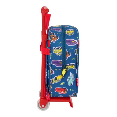Trolley per la Scuola Cars Racing Blu Marino 22 x 27 x 10 cm