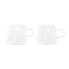 Set di Tazze da Caffè DKD Home Decor Cristallo Trasparente Vetro Borosilicato (80 ml)