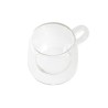 Set di Tazze da Caffè DKD Home Decor Cristallo Trasparente Vetro Borosilicato (80 ml)
