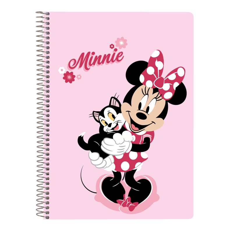 Quaderno con Anelli Minnie Mouse Naive Rosa 80 Pagine Quaderno con Anelli Minnie Mouse Naive Rosa 80 Pagine