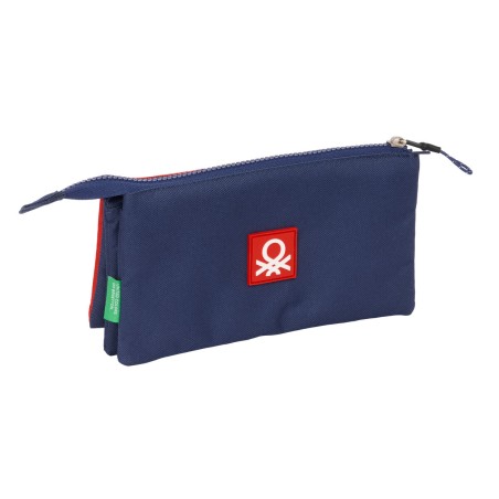 Portaoggetti Triplo Benetton Flag Blu Marino 22 x 12 x 3 cm
