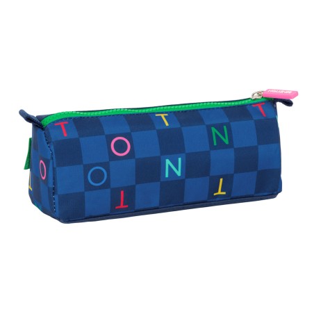 Necessaire Benetton Damero Blu Marino 21 x 8 x 7 cm