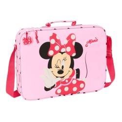 Borsa per la scuola Minnie Mouse Naive Rosa 38 x 28 x 6 cm