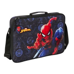 Borsa per la scuola Spider-Man Attack Nero 38 x 28 x 6 cm