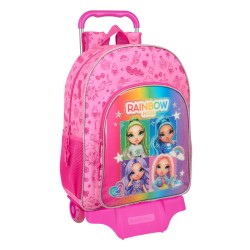 Trolley per la Scuola Rainbow High Shine Multicolore 33 x 42 x 14 cm