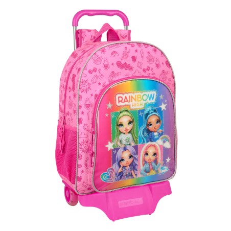 Trolley per la Scuola Rainbow High Shine Multicolore 33 x 42 x 14 cm