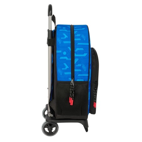 Trolley per la Scuola Hot Wheels Let's race Azzurro Nero 33 x 42 x 14 cm