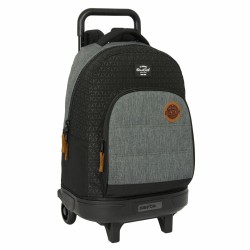 Trolley per la Scuola BlackFit8 Old school Nero Grigio 33 x 45 x 22 cm